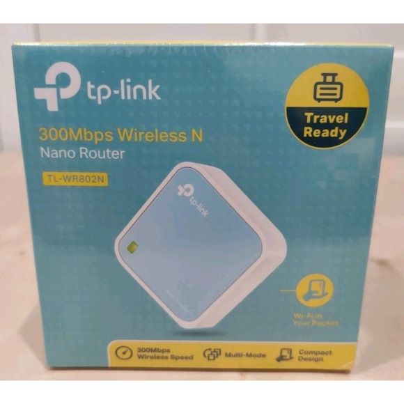 TP-Link Other - TP-Link N300 Wireless Portable Nano Travel Router TL-WR802N - New/ Sealed